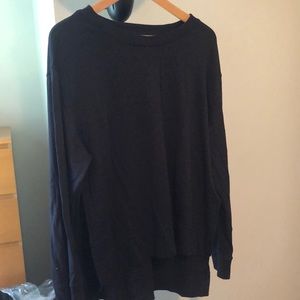 Joy lab long black sweatshirt with side slits
